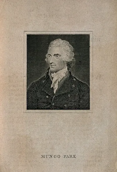 Mungo Park. Line engraving after H. Edridge