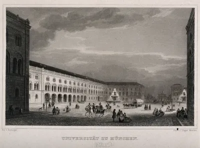 Munich University, Munich, Germany: panoramic view