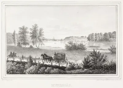 Munkkiniemi, illustration for Finland Depicted in Drawings, booklets  XIII and XIV