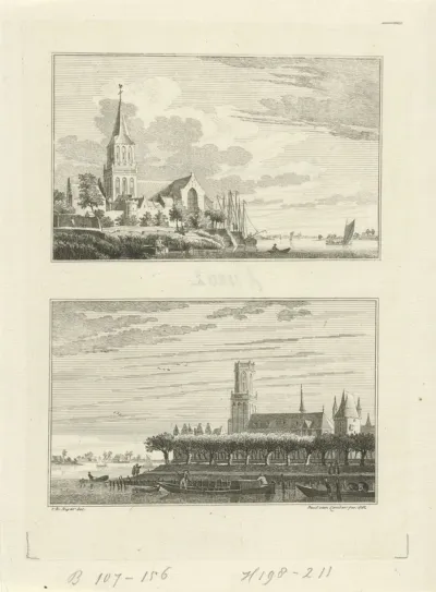 Munsterkerk en Sint-Aldegondekerk te Emmerik, 1732