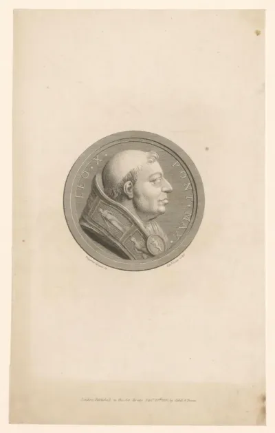 Munt met portret van Leo X