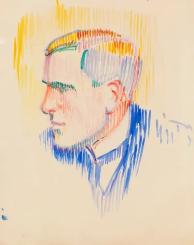 Muotokuvaluonnos, Emil Jankes