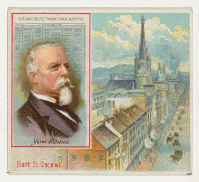 Murat Halstead, The Cincinnati Commercial Gazette, from the American Editors series (N35) for Allen & Ginter Cigarettes