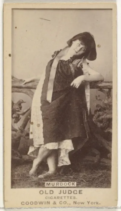Murdock, from the Actors and Actresses series (N171) for Old Judge Cigarettes