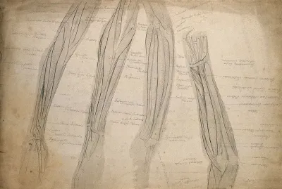 Muscles of the arm: four figures