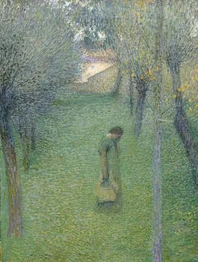 Muse pensive au jardin