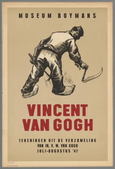Museum Boymans. Vincent van Gogh tekeningen uit de verzameling van ir. V. W. van Gogh. Juli - augustus '47