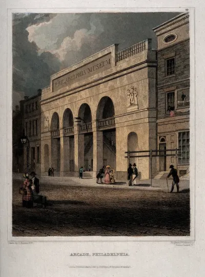 Museum, Philadelphia: within the arcade