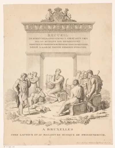Musicerende Apollo te midden van herders