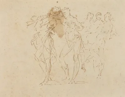 Musician and Dancing Figures