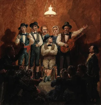 Musicians on stage.