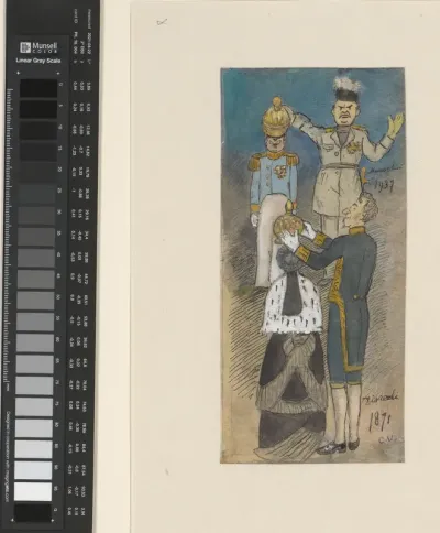 Mussolini kroont Victor Emanuel III (1937) en Disraeli kroont Victoria (1871)