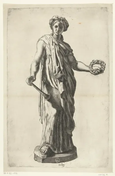 Muze der muziek (Euterpe?)