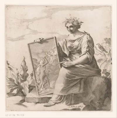 Muze met reliëf met Hercules met Cerberus