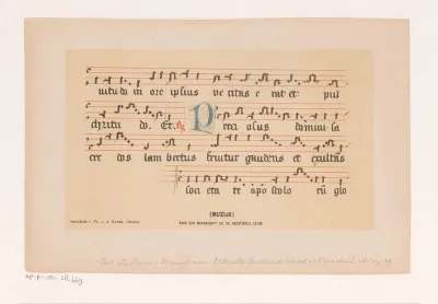 Muziekschrift uit de veertiende eeuw