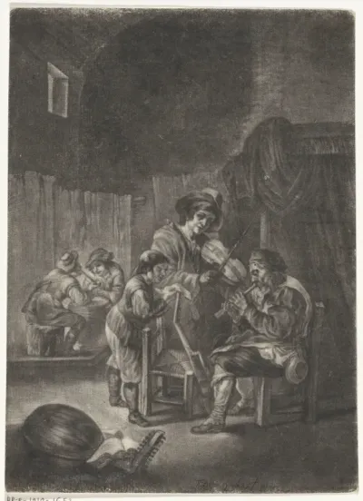 Muzikanten in een herberg