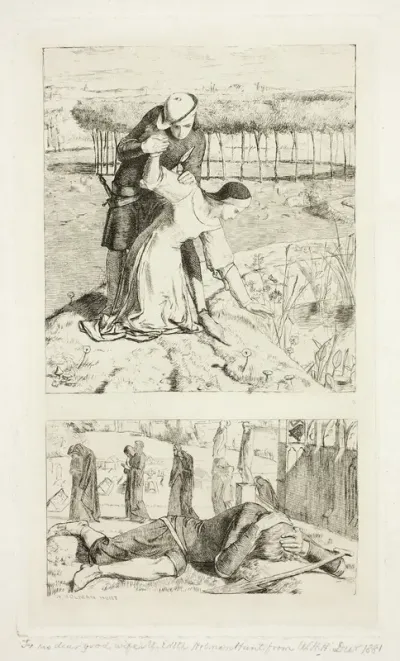 My Beautiful Lady (top); Of My Lady in Death (bottom), frontispiece to The Germ, No. 1