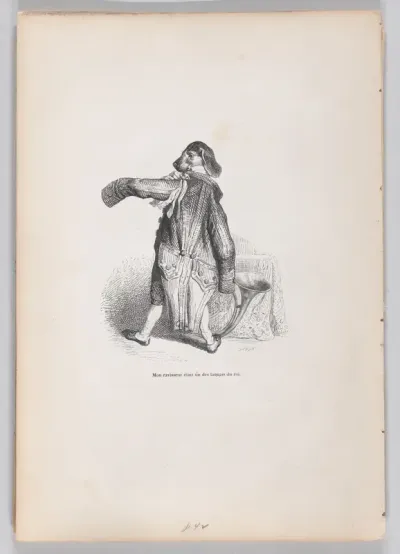 My captor was one of the king's lackeys, from "Scenes from the Private and Public Life of Animals"