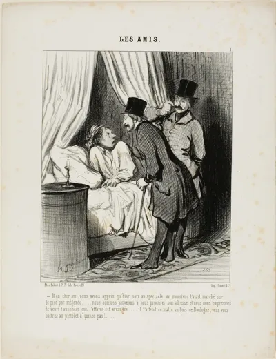 “- My dear friend, we have learned yesterday at the theatre that a gentleman has inadvertedly stepped on your foot.... We have come to get his address and we are eager to announce that the affair is arranged.... He is waiting for you this morning in 