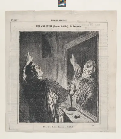 My old Talma, you've got another thing coming!, from 'The third rate actors,' published in Le Journal Amusant, April 27, 1878