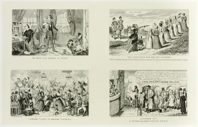 "My Wife is a Woman of Mind" from George Cruikshank's Steel Etchings to The Comic Almanacks: 1835-1853 (top left)