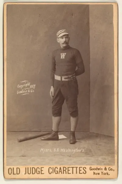Myers, Shortstop, Washington, from the series Old Judge Cigarettes
