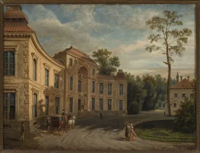 Myślewicki Palace in Warsaw.