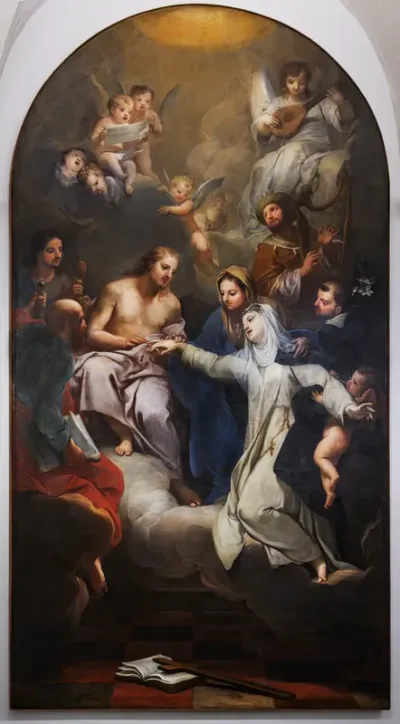 Mystical Marriage of St. Catherine of Siena in the Presence of Other Saints