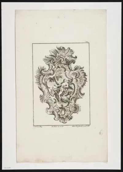 Mythological scene in a cartouche with rococo motifs (3)