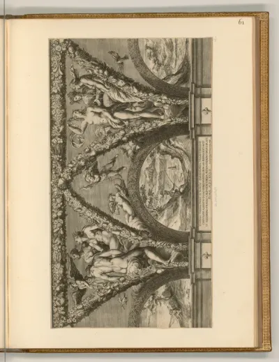 Mythologische Darstellungen, Villa Farnesina (Zwickel und Bogenfelder)