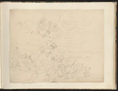 Mythologische voorstelling met Galatea