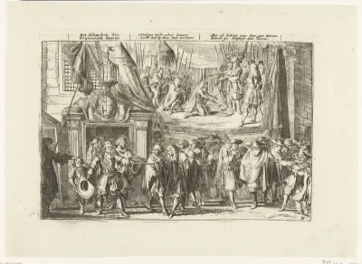 Na het vertrek van de Fransen uit Utrecht worden de leden van de vroedschap de laan uit gestuurd, 1673