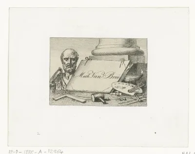Naamkaartje van Mattheus Ignatius van Bree