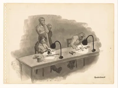 Nachtdienst in Telefunkenfabriek