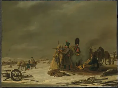 Nachtkwartier te Molodetschno, 3-4 december 1812: episode uit de terugtocht van keizer Napoleon uit Rusland