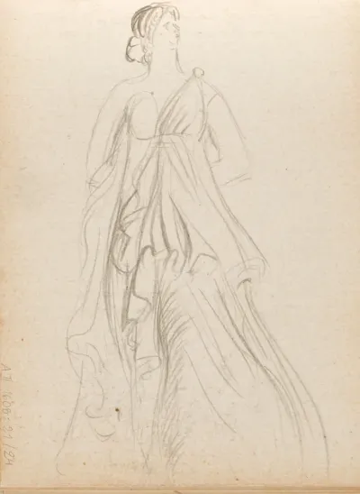 Nainen (veistos), luonnos
