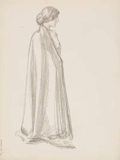 Nainen viitassa