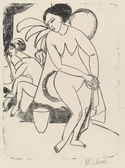 Naked Girls in the Studio (Nackte Mädchen im Atelier)
