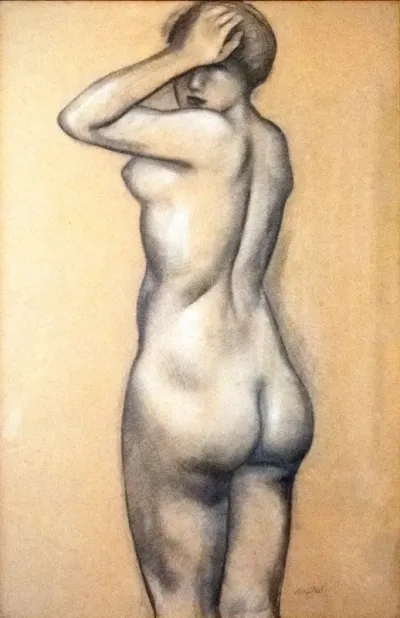 Naked woman from behind