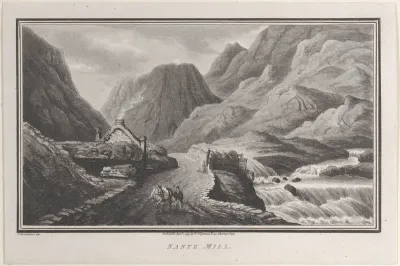 Nantz Mill, from "Remarks on a Tour to North and South Wales, in the year 1797"