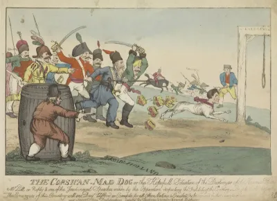 Napoleon als een dolle hond, 1813
