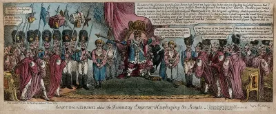 Napoleon as Emperor addressing the Senate on the glory of France and other matters