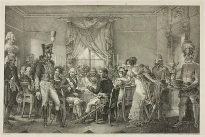 Napoleon at the Palace of the Grand Duke in Florence, plate thirteen from The Political and Military Life of Napoleon