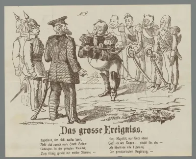 Napoleon III geeft zich over aan de Pruisische koning Wilhelm I