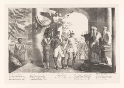 Napoleon in de onderwereld voor Rhadamathe, Minos en Aeacus