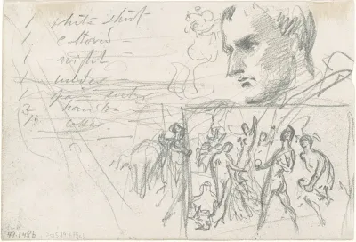 Napoleonic Head and Judgment of Paris [verso]