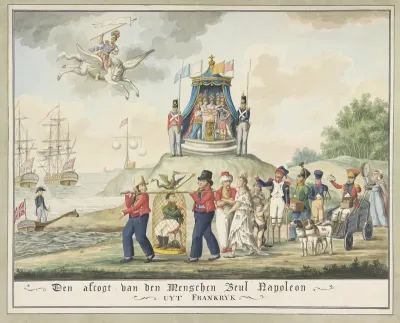Napoleons verbanning naar Elba, 1814