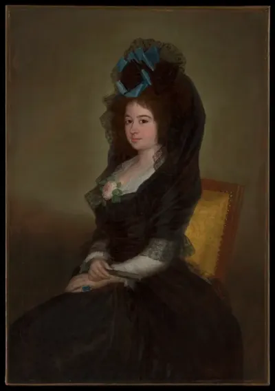Narcisa Barañano Gayoso de Goicoechea — Goya (Francisco de Goya y Lucientes) Kanvas Tablo