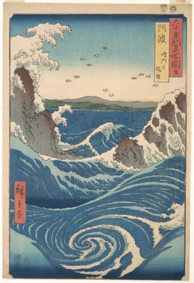 Naruto Whirlpool, Awa Province, from the series Views of Famous Places in the Sixty-Odd Provinces