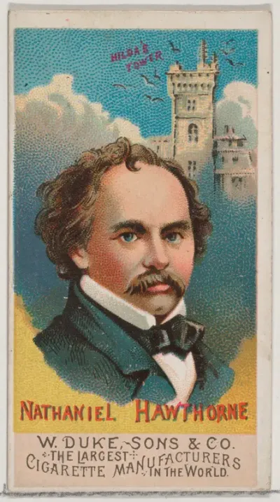 Nathaniel Hawthorne, from the series Great Americans (N76) for Duke brand cigarettes